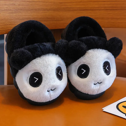 Kawaii Pikachu Figure Cotton Slippers Cover Heel Anime Peripheral Cute Cartoon Flat Autumn/Winter Plush Slippers Christmas Gifts
