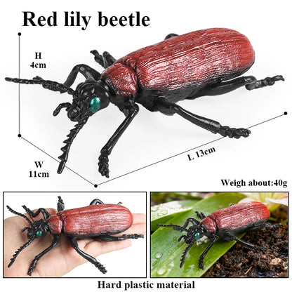 Oenux Insect Animals Model Figurine Butterfly Ant Dragonfly Spider Bee Mantis Scorpion Action Figures Educational Kid Toy Gift