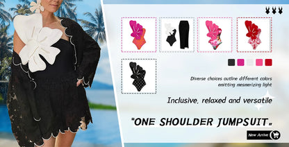Blue One-Shoulder Ruffled Print Floral Swimsuit Set Cover Up Single Piece Micro Monokini Sexy Swimwear For Girls Summer Beach