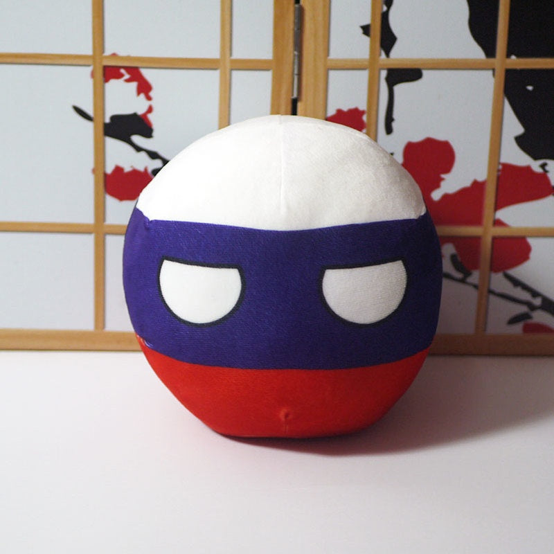 10cm Cute Countryball Polandball Plush Stuffed Dolls Anime Short  Toys Mini Pillow Bag Key Ring Pendant Cosplay Gifts