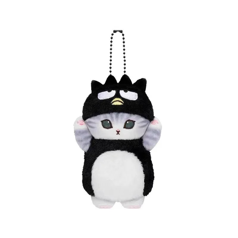 Anime Shark Cat Co Branded Cross-dress Kuromi Hello Kitty Cinnamoroll Plush Toys Collect Decoration Pendant Gift