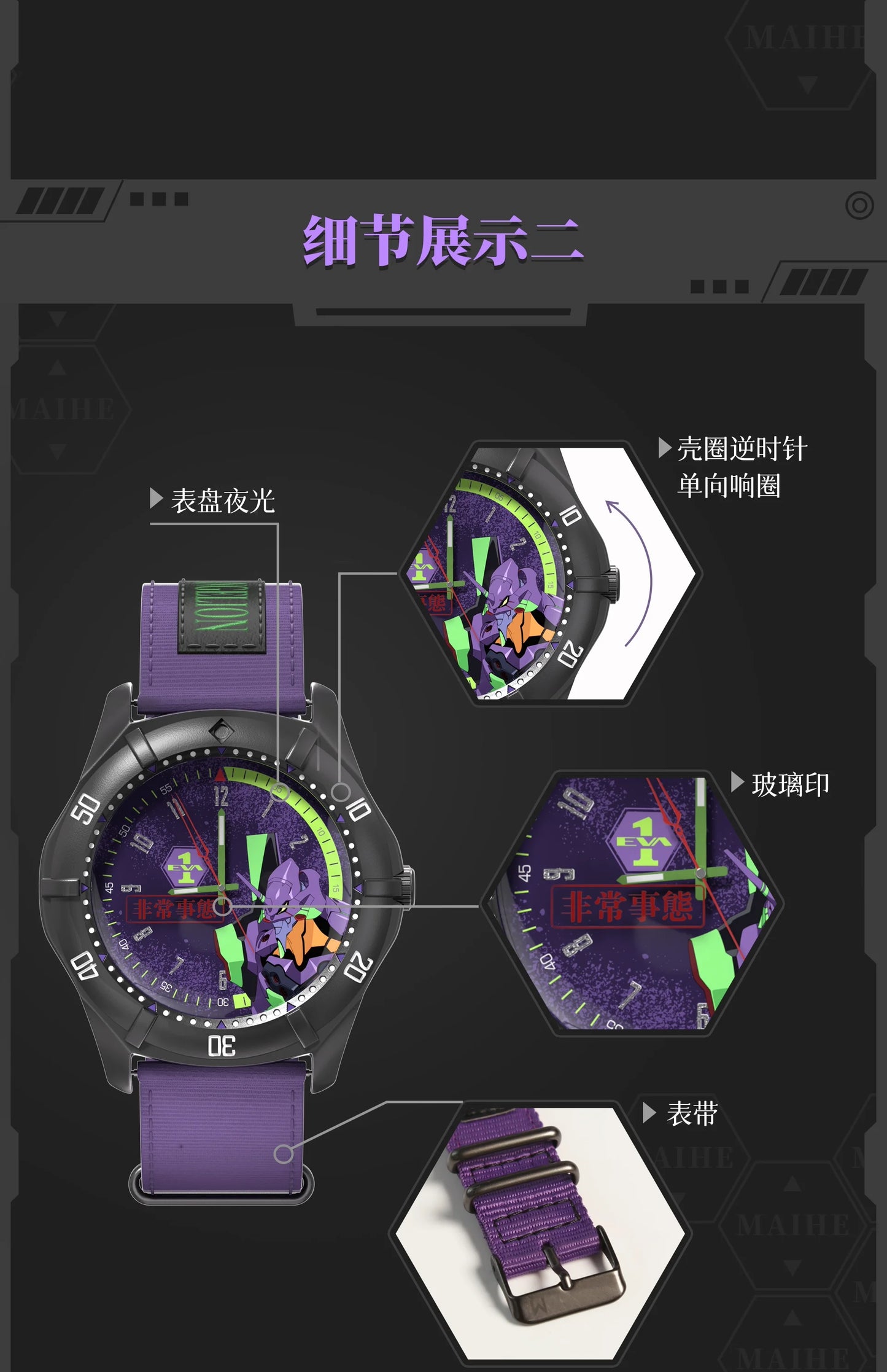 Original Boxfun Eva Evangelion The Final Mission Series Wrist Watch Blind Box Asuka Anime Peripheral Ornament Collection Gift