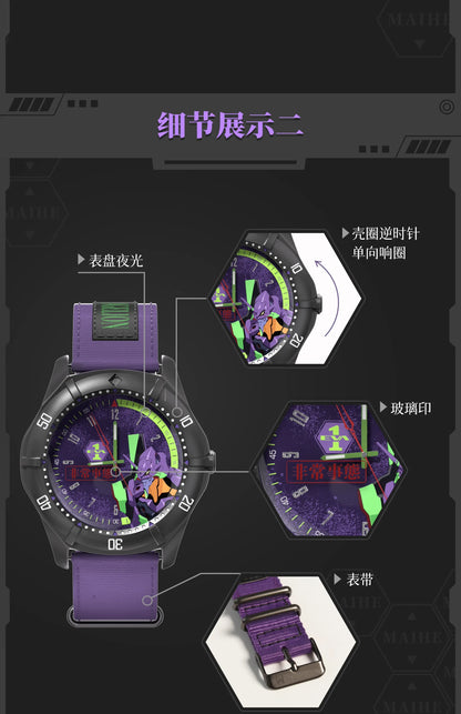 Original Boxfun Eva Evangelion The Final Mission Series Wrist Watch Blind Box Asuka Anime Peripheral Ornament Collection Gift