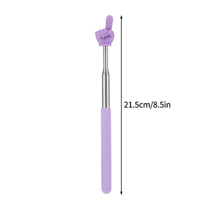 1pPointer Finger Stainless Steel Reading Sticks Telescopic Reading Finger Teaching Aids Gift for Teachers Pointer Finger Stick
