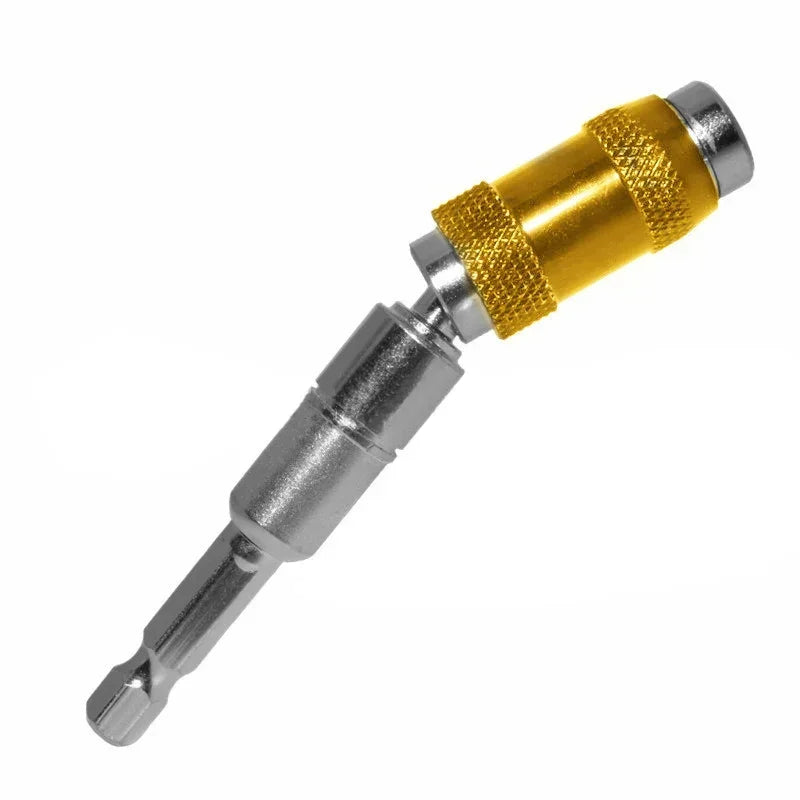 1pc Drill Bit Holder Magnetic Swiveling Bit Tip Holder Set Drill Bit Extension Pivot 1/4 Inch Hex Quick Release Pivoting Screwd
