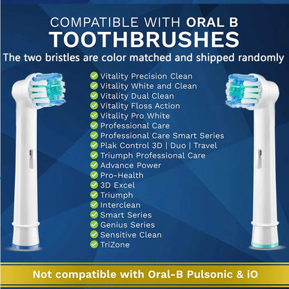 Compatible with Oral B Electric Toothbrush Head P2/4000/3757/D12/3766 Braun Replacement Head Universal