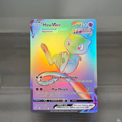 PKM Proxy Cards Classic Mew Vmax Charizard Vstar Cards Collection PTCG Celebi V Fusion Strike Foil Card