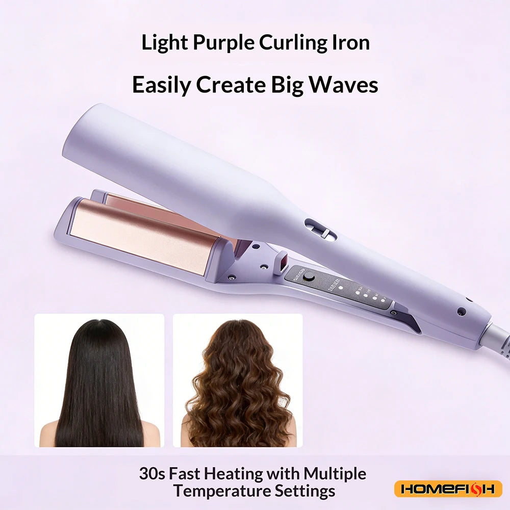 Smart 32mm Auto-Curling Iron with Ceramic Heating & Ion Care, Adjustable Temperature for Long-Lasting Curls