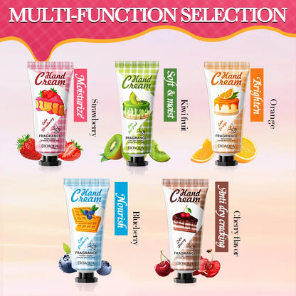 BIOAOUA Luxury Hand Cream Christmas Gift Set 5Pack Moisturizing Long-Lasting Fragrance Hand Cream for Dry Skin for Women & Men