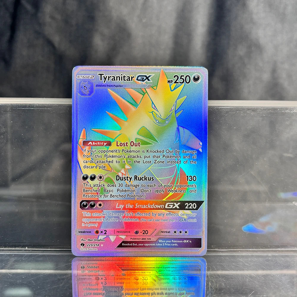 PKM Proxy Cards Classic Charizard Mew With Ex Single Cards Collection PTCG Suicune Gx Tyranitar Gx Lost Thunder Foil Card