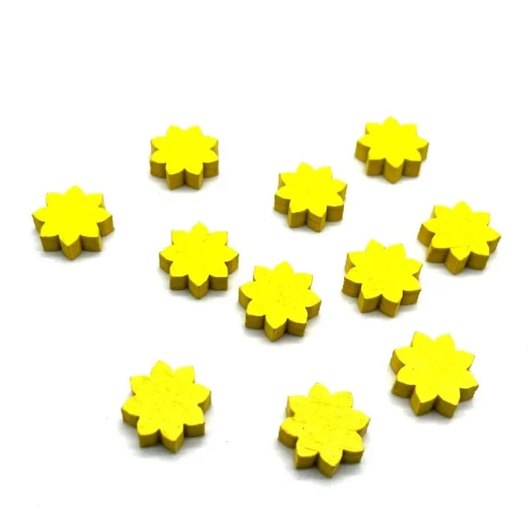 10pcs/set Mini Wooden Color Mark  DIY Game Props Wooden Chess Game Accessories