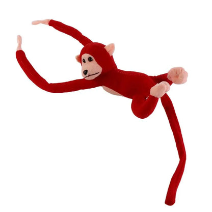 60CM Long Arm Monkey Plush Toy Anti-collision Banana Monkey Curtain Strap Monkey Doll Stuffed Toy Birthday Wedding Party Decor