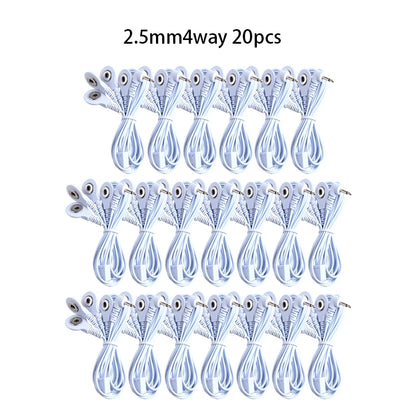 2/4 Way 2.5mm Button  Electrode Tens Cable Conductive Line Wire for Digital Tens Machine Body Massager for Electrode Pads