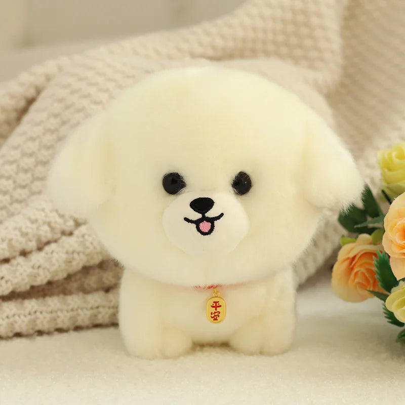 Lifelike Fluffy Dog Stuffed Toy Simulation Puppy Model Shiba Inu Corgi Husky Yorkshire Bichon frise Chow Chow Plush Doll Gifts