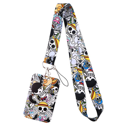 Japan Anime Cartoon Zoro Neck Strap Lanyards for Key ID Card Gym Cell C USB Badge Holder Rope Cute Key Chain Toy Gift