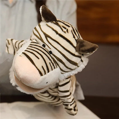 Soft Stuffed Toy Doll Animal Plush Doll Educational Baby Toys Lion Elephant Monkey Giraffe Tiger Bunny Kawaii Hand Finger Puppet