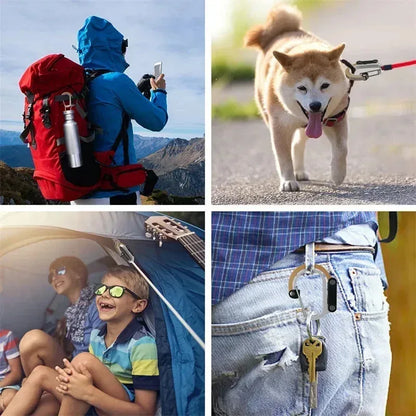 Multifunctional Rotating Carabiner Heavy Duty Hook Outdoor Camping Fishing Hiking Backpack Accessories