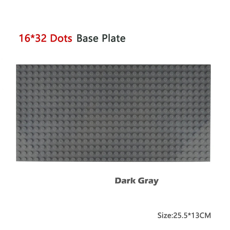 Classic Baseplate 32x32 16x32 16x16 Dots Building Blocks Bricks Base Plates DIY Plastic Board Building Blocks Construction Toys