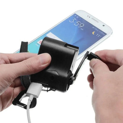 EDC Hand Crank USB Emergency Charger Manual Power Generator Outdoor Survival Tool For Camping Hiking Travel Hand Powered Charger