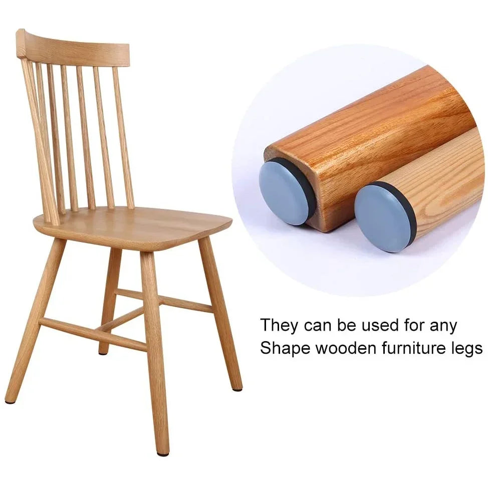 20Pcs 19/22/25/30/38mm Table Chair Foot Sliders Round Furniture Legs Pads With Nails Cabinet Sofa Glides Floor Protectors Slider