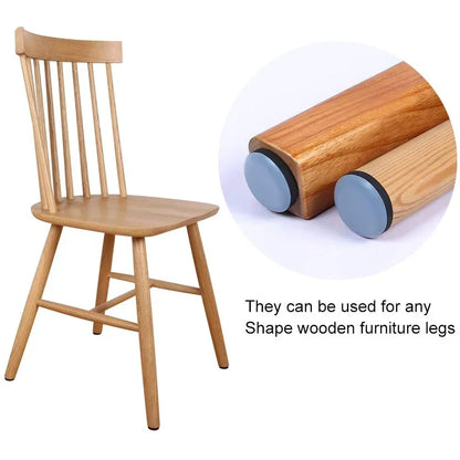 20Pcs 19/22/25/30/38mm Table Chair Foot Sliders Round Furniture Legs Pads With Nails Cabinet Sofa Glides Floor Protectors Slider