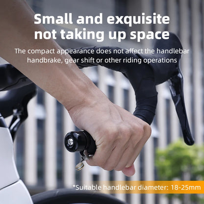 Bicycle Bell Curved Handlebar Plug Bell Horn Waterproof 80dB Loud High Decibel Ring Alarm Bell Road Bike Accessories