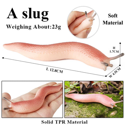 Oenux Soft Wild Insect Animal Model Caterpillar Lizard Snake Chameleon Gekko Action Figures TPR Halloween Trick Toy Kid Gift