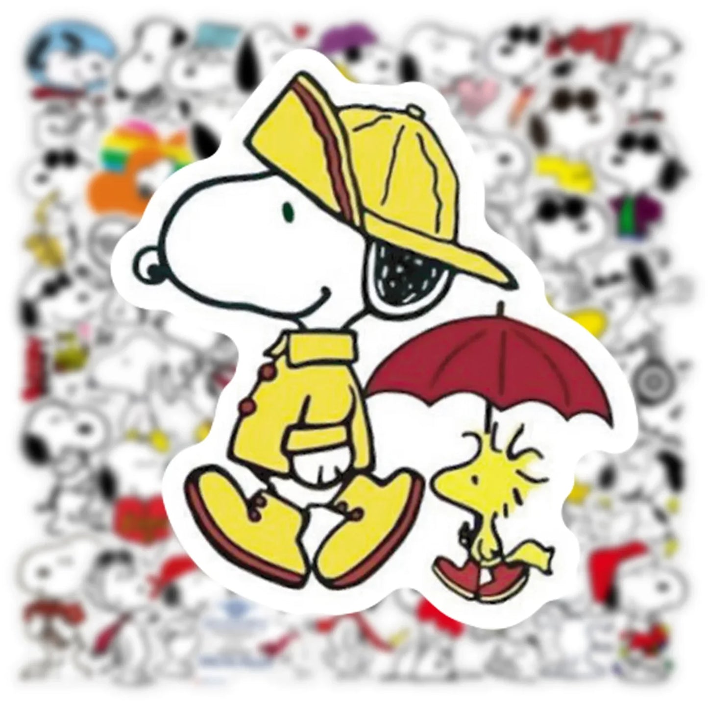 50Pcs Cartoon SnoopyDog Stickers for Kids Laptop Skateboard Graffiti Skateboard Laptop Water Bottle Motorcycle Sticker Toy Decal