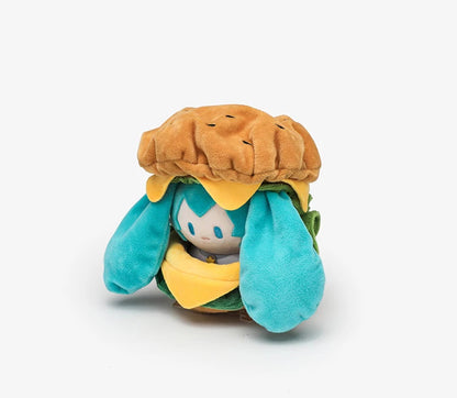 Hatsune Miku Kawaii Q Version Figure Doll Cute Hamburg Doll Clothes Anime Peripheral Bag Pendant Toy Soft Ornament Toys Gifts