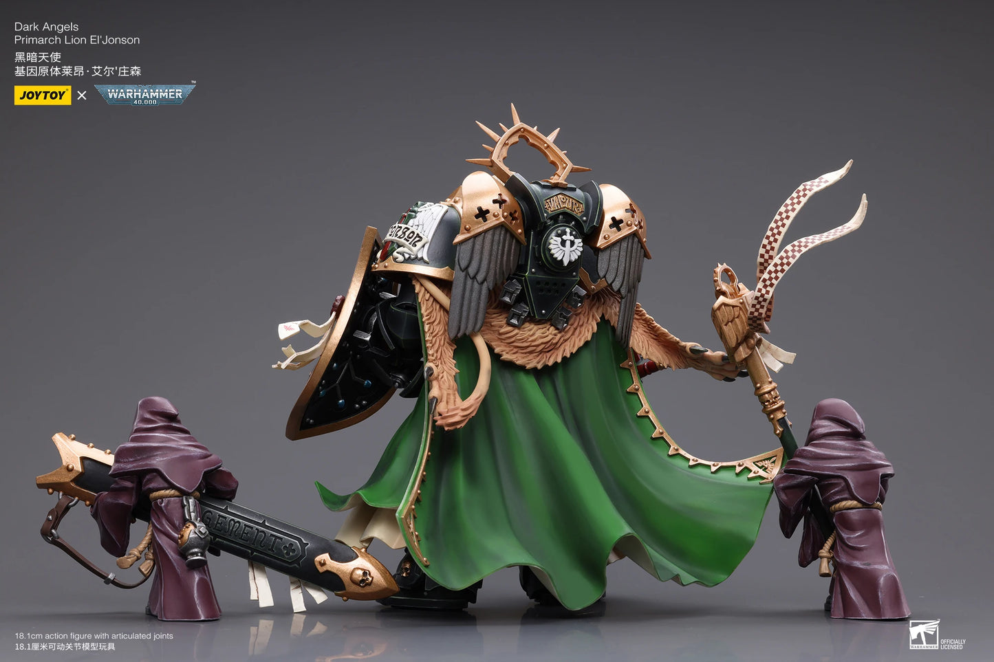 JOYTOY Warhammer 40k 1/18 Action Figures Dark Angels Primarch Lion El'Jonson
