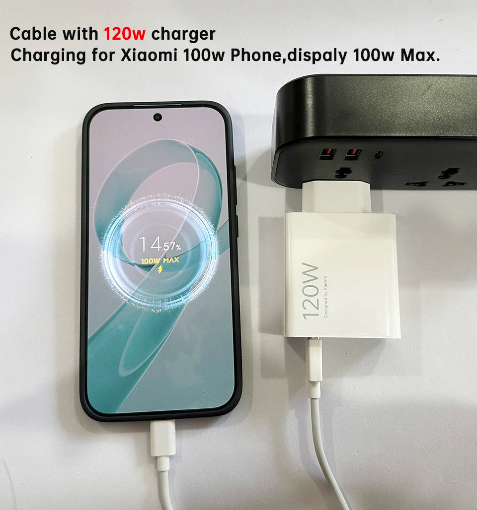 XIAOMI Original Usb Type C Cable 120W 100W 90W 67W 45W Turbo Fast Charger Mi 17 15 14 13 12 T Pro Ultra Poco F8 X8 X7 Redmi Note