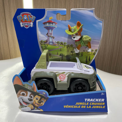 Genuine Paw patrol Dino Rescue Rex Ryder Everest Rescue Vehicle with Collectible Action Figure Patrulla Canina Children TOY Gift