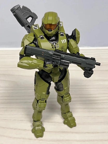 Game 18CM RE:EDIT Reach 1/12 SCALE MASTER CHIEF MJOLNIR MARK V1 Articulated Action Figurine Collectible Ornaments Cool Boys Gift
