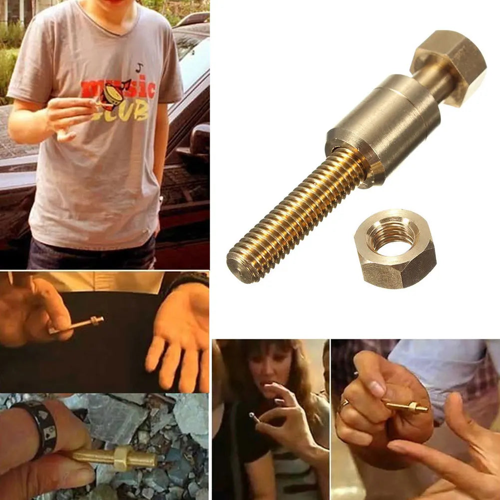 New Nut Off Bolt Screw Close Up Amazing Magic Magic Props Ultimate Autorotation Rotating Gimmick Trick Kid  Puzzle Toy