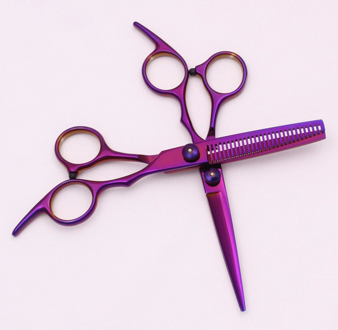 6'' Hair Scissors Professional Cutting Shears Thinning Hairdressing Razors Com Set Salon Barber & Home Japan Steel Dropshipping