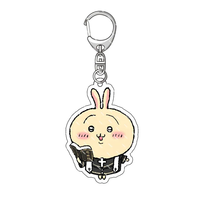Chiikawa Pendant Anime Comic Acrylic Peripheral Keychain Hachiware Usagi Cute Pendant Bag Hanging Decoration Decoration