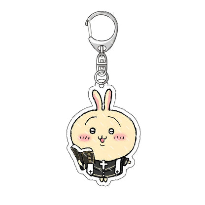 Chiikawa Pendant Anime Comic Acrylic Peripheral Keychain Hachiware Usagi Cute Pendant Bag Hanging Decoration Decoration