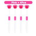 Vaclav 1Pc/4Pcs/8Pcs Silicone Tongue Scraper For Oral Hygiene,Tongue Cleaner Scraper For Oral Care,Tongue Brush Food Debris Clea