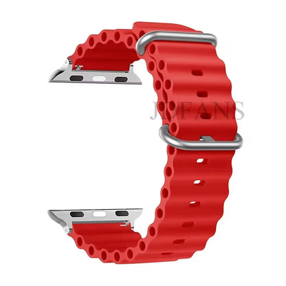 Strap For Apple watch ultra band 49mm 44mm 45mm 41mm 40mm 38mm 44 45 mm 1:1 Original Ocean belt iWatch series 9 10 8 7 se bands