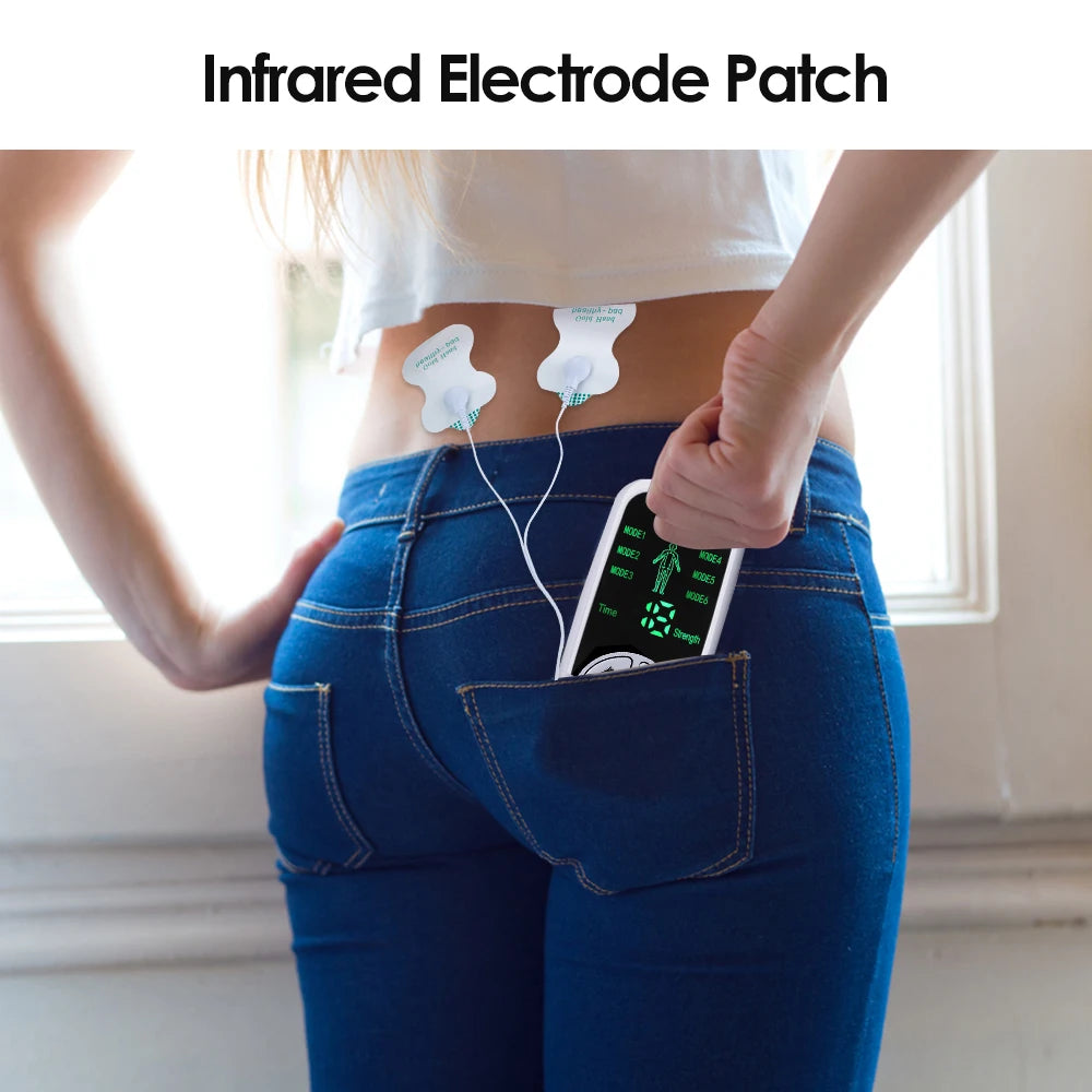 HOMEFISH Muscle Therapy Stimulator 6 Modes Tens Unit Machine Meridian Physiotherapy Pulse Abdominal Prostate Body Massager