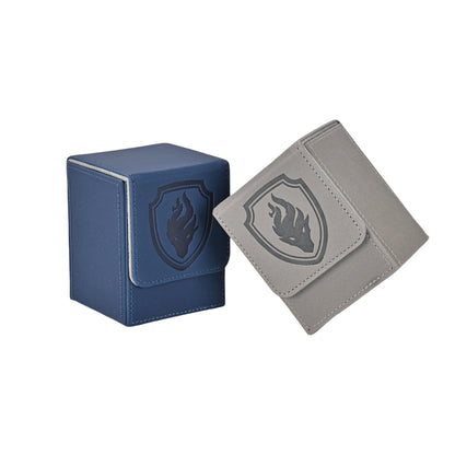 Premium Magnetic Card Deck Box - Secure Showcase for 110+ Cards, Durable Faux Leather, Display Window, Ideal for Sport，Game card