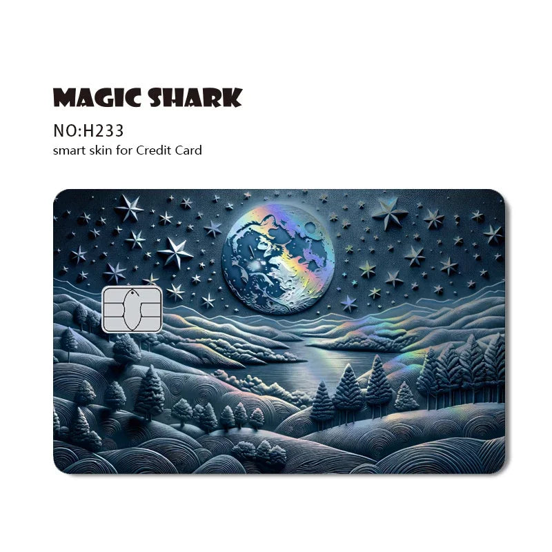 2025 New Cute Holographic Mouse Cat No Fade Laser Reflective Front Skin Cover Skin Sticker for Credit Card Debit Bank Card
