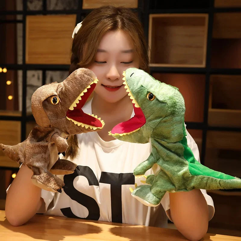 Stuffed Plush Animals Toys Hand Finger Puppet Kawaii Dolls Educational Baby Toys Learning & Education Monkey Tiger Children Gift