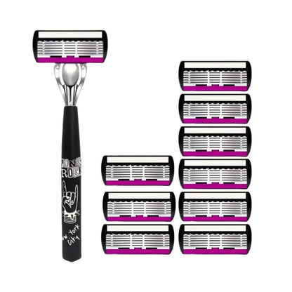Razor Shaver for Men, Premium Shaving Shaver, 6-Layer Razor Face Beard Hair Comes with Replaceable Blades, 6-Layer Refills