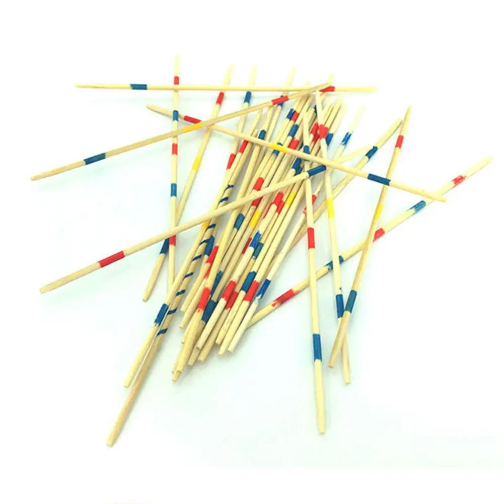 Traditional Mikado Spiel Pick Up Sticks With Box Multiplayer Game Baby Educational Wooden Board Game Stick Funny Desktop Toy