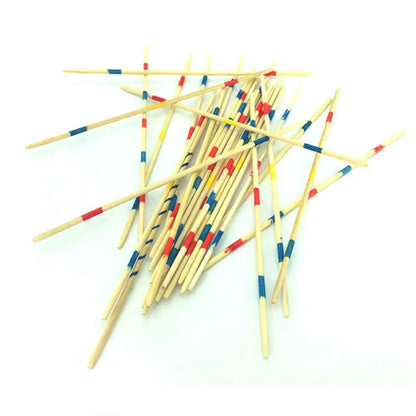 Traditional Mikado Spiel Pick Up Sticks With Box Multiplayer Game Baby Educational Wooden Board Game Stick Funny Desktop Toy