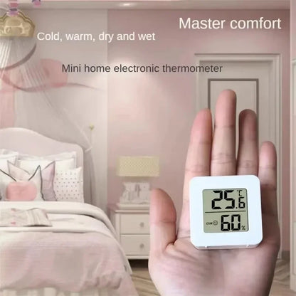 Indoor Mini Temperature and Humidity Meter, Bedroom Temperature Meter, Portable Electronic Digital Display, Humidity and Tempera