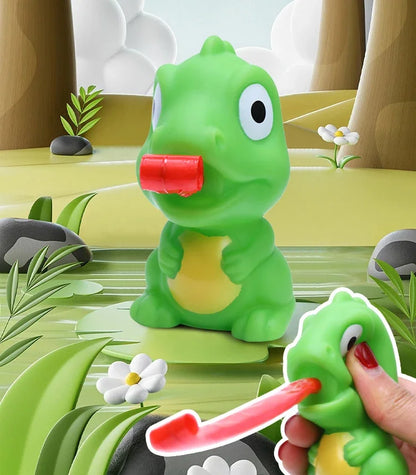 Fidget Decompression pinch toy Creative Frog Dinosaur Sticking Tongue Out Relieve Stress Children Fun Squeeze Interactive Toys