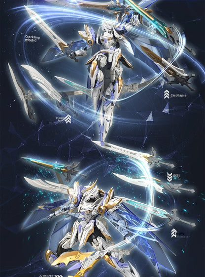 SNAA Knights of The Round Table Percival Tristan Achilles Lancelot Model Kit Collectible Action Figure with Dual Armor Modes