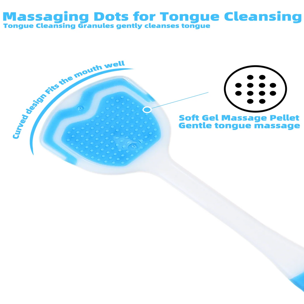 Vaclav 1Pc/4Pcs/8Pcs Silicone Tongue Scraper For Oral Hygiene,Tongue Cleaner Scraper For Oral Care,Tongue Brush Food Debris Clea